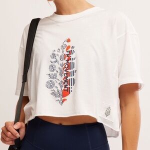 NWT Free People Movement Inspire Buti Logo Tee